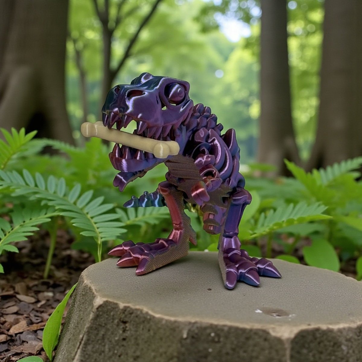 Skeleton T-Rex med kødben